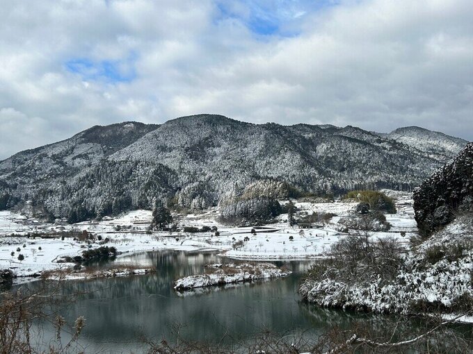 雪のパークゴルフ場