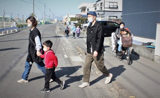 自宅から本庄公民館へ避難